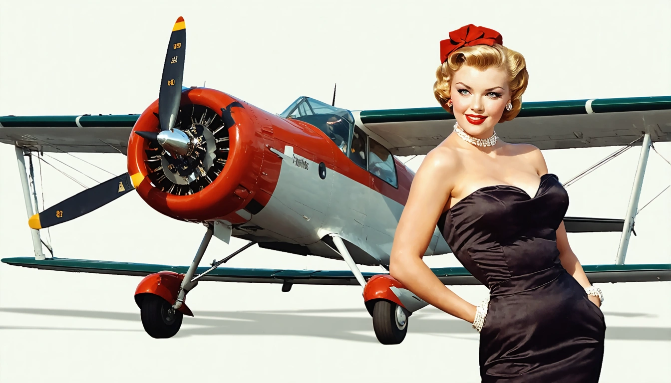 aviator Pin Up